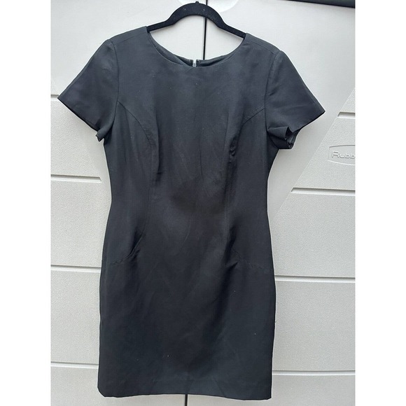 Bridgewater Classic Women’s Black Linen Blend Shift Dress Sz 8 - Picture 2 of 11